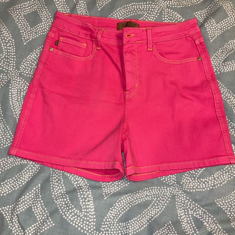 Judy Blue Hot Pink Jean Shorts